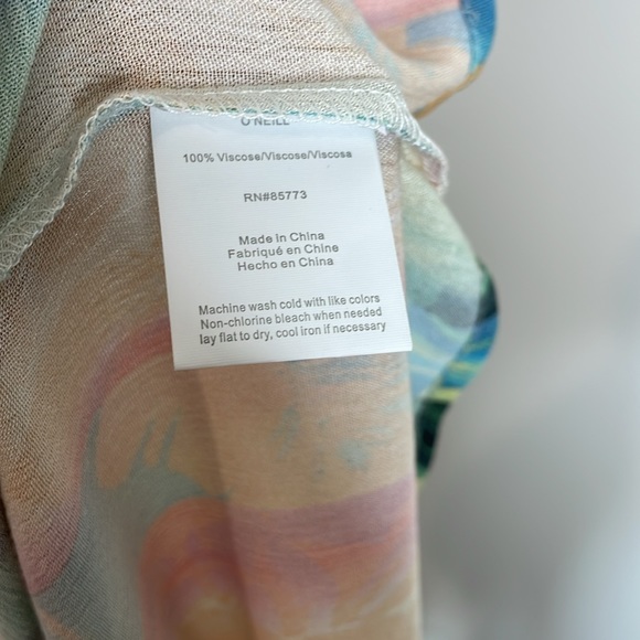 O’Neill | Jennifer Tiered Maxi Dress Size Large NWT - Picture 9 of 10